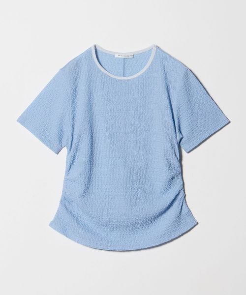 BEAUTY&YOUTH/ベロア パイピング ギャザー カットソー/Tシャツ / カットソー