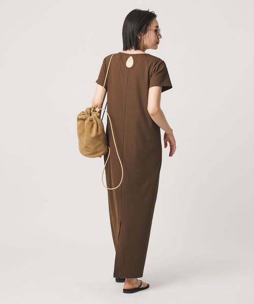 BEAUTY&YOUTH/【WEB限定】リブショートスリーブ カットソーワンピース/ワンピース