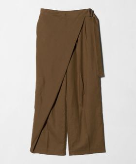 BEAUTY&YOUTH/フロントラップ ベルト パンツ ウォッシャブル/その他パンツ