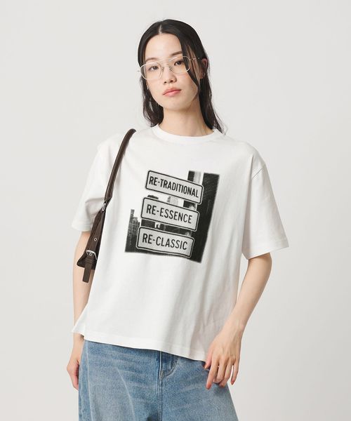 BEAUTY&YOUTH/【WEB限定】フォトプリントTシャツ/Tシャツ / カットソー