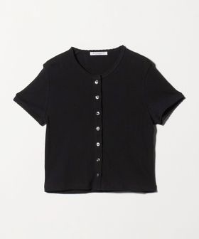 BEAUTY&YOUTH/コットン パターンメッシュ ショートスリーブ カーディガン ウォッシャブル/カーディガン / ボレロ