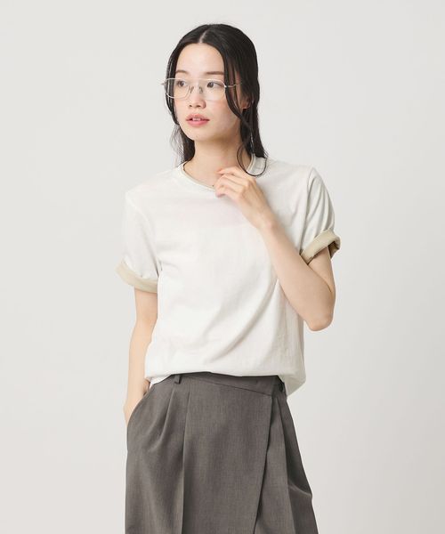 BEAUTY&YOUTH/コットン レイヤード クルーネックTシャツ/Tシャツ / カットソー