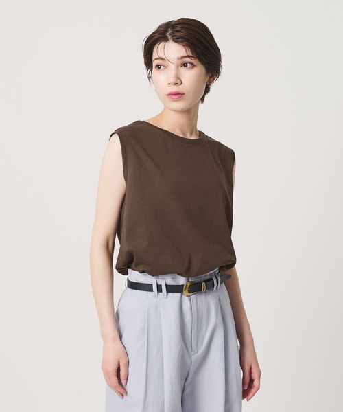 BEAUTY&YOUTH/クリアハイゲージ ノースリーブ カットソー 接触冷感/Tシャツ / カットソー