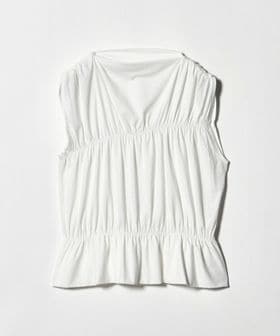 BEAUTY&YOUTH/【WEB限定 Wardrobe DAILY MINIMAL】シャーリング ノースリーブトップス/Tシャツ / カットソー
