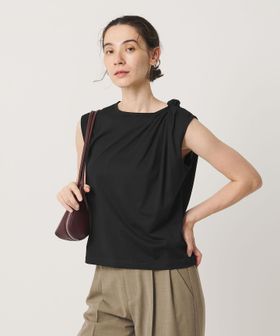 BEAUTY&YOUTH/コットン ツイスト フレンチスリーブ カットソー/Tシャツ / カットソー