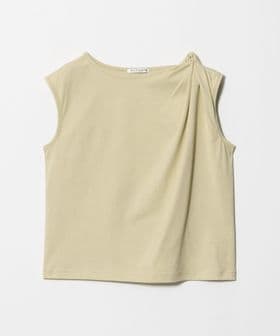 BEAUTY&YOUTH/コットン ツイスト フレンチスリーブ カットソー/Tシャツ / カットソー