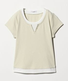 BEAUTY&YOUTH/ヘンリーネック レイヤード Tシャツ/Tシャツ / カットソー
