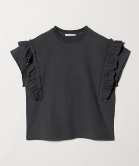BEAUTY&YOUTH/コットンフリル ショートスリーブ カットソー/Tシャツ / カットソー