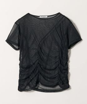 BEAUTY&YOUTH/シャーリング メッシュ Tシャツ/Tシャツ / カットソー