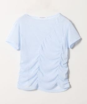 BEAUTY&YOUTH/シャーリング メッシュ Tシャツ/Tシャツ / カットソー