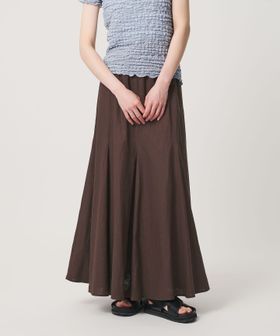 BEAUTY&YOUTH/【WEB限定】麻ブレンド フレアロングスカート ウォッシャブル/ミモレ / ロング