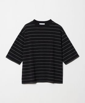 BEAUTY&YOUTH/コットンポリエステル ボーダー ハーフスリーブTシャツ/Tシャツ / カットソー