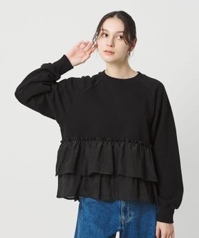 BEAUTY&YOUTH/【WEB限定】ティアード スウェットプルオーバー/スウェット / パーカー