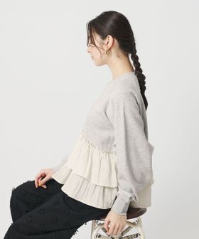 BEAUTY&YOUTH/【WEB限定】ティアード スウェットプルオーバー/スウェット / パーカー