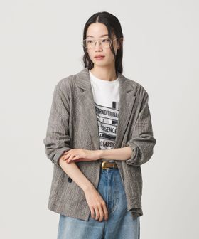 BEAUTY&YOUTH/【WEB限定】グレンチェック ダブルジャケット ウォッシャブル/テーラードジャケット