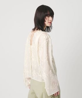 BEAUTY&YOUTH/セルロースナイロン エンブロイダリーシャツ 2WAY/シャツ / ブラウス