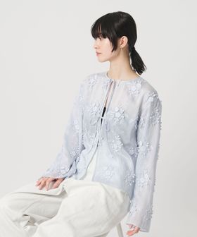 BEAUTY&YOUTH/セルロースナイロン エンブロイダリーシャツ 2WAY/シャツ / ブラウス