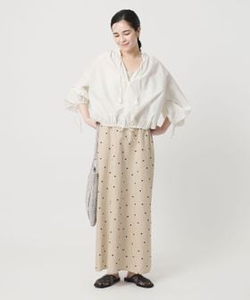 BEAUTY&YOUTH/麻ブレンド ドット キャミワンピース/ワンピース