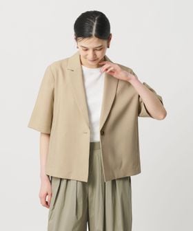 BEAUTY&YOUTH/【WEB限定 Wardrobe DAILY MINIMAL】ハーフスリーブジャケット ウォッシャブル/セットアップ ジャケット