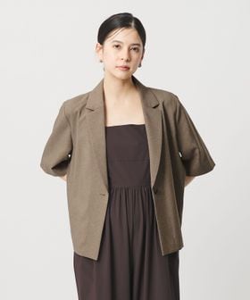 BEAUTY&YOUTH/【WEB限定 Wardrobe DAILY MINIMAL】ハーフスリーブジャケット ウォッシャブル/セットアップ ジャケット