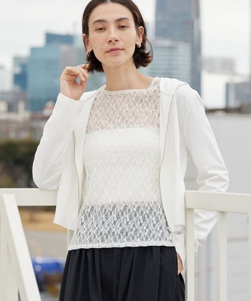 BEAUTY&YOUTH/【WEB限定 Wardrobe DAILY MINIMAL】フードジップパーカー UVカット 接触冷感 ウォッシャブル/スウェット / パーカー