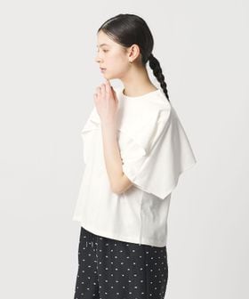 BEAUTY&YOUTH/【WEB限定 Wardrobe DAILY MINIMAL】ケープフリル ショートスリーブプルオーバー UVカット 接触冷感/Tシャツ / カットソー