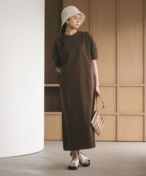 BEAUTY&YOUTH/【WEB限定 Wardrobe DAILY MINIMAL】パフスリーブ カットワンピース UVカット 接触冷感/ワンピース