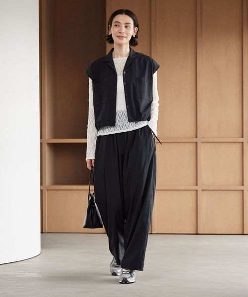 BEAUTY&YOUTH/【WEB限定 Wardrobe DAILY MINIMAL】オープンカラーシャツ＆イージーパンツ 接触冷感 UVカット はっ水/オーバーオール / オールインワン