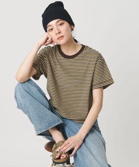 BEAUTY&YOUTH/コットン パイルボーダー ショートスリーブ Tシャツ/Tシャツ / カットソー