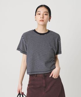 BEAUTY&YOUTH/コットン パイルボーダー ショートスリーブ Tシャツ/Tシャツ / カットソー