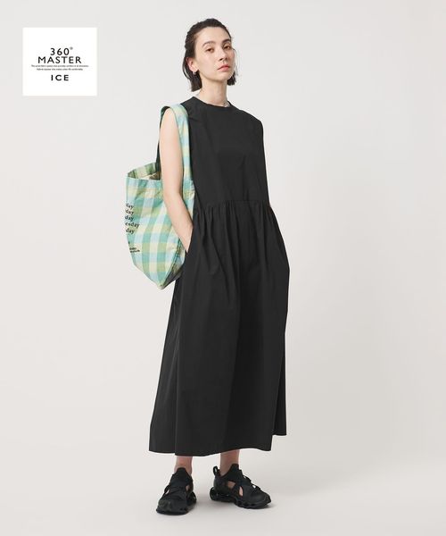 BEAUTY&YOUTH/360°MASTER ICE ノースリーブ ワンピース UVカット 接触冷感 防シワ はっ水 ウォッシャブル/ワンピース