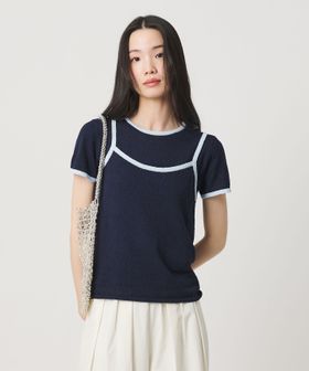 BEAUTY&YOUTH/【WEB限定】キャミソール＆ショートスリーブ ループニットプルオーバー ウォッシャブル/ニット / セーター