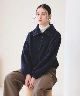 BEAUTY&YOUTH/フリース スナップ プルオーバー/Tシャツ / カットソー