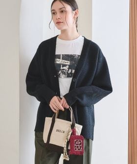 BEAUTY&YOUTH/【WEB限定 Wardrobe DAILY MINIMAL】ブークレ Vネック ニットカーディガン/カーディガン / ボレロ