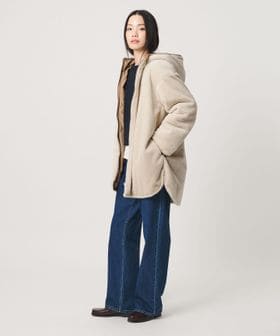 BEAUTY&YOUTH/【WEB限定】フェイクファー＆キルティング リバーシブルコート/中綿 / キルティングジャケット