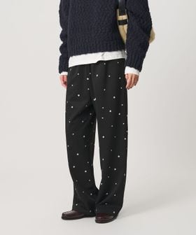 BEAUTY&YOUTH/【WEB限定 Wardrobe DAILY MINIMAL】フラワー エンブロイダリー イージーパンツ ウォッシャブル/イージーパンツ