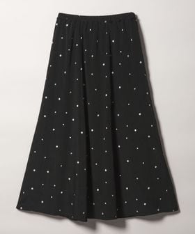 BEAUTY&YOUTH/【WEB限定 Wardrobe DAILY MINIMAL】フラワー エンブロイダリー フレアスカート ウォッシャブル/ミモレ / ロング