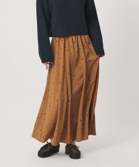 BEAUTY&YOUTH/【WEB限定 Wardrobe DAILY MINIMAL】フラワー エンブロイダリー フレアスカート ウォッシャブル/ミモレ / ロング