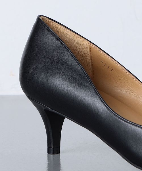 [未使用品]UNITED ARROWS ゴールド ポインテッドトゥパンプス ポインテッド サイドオープン パンプス