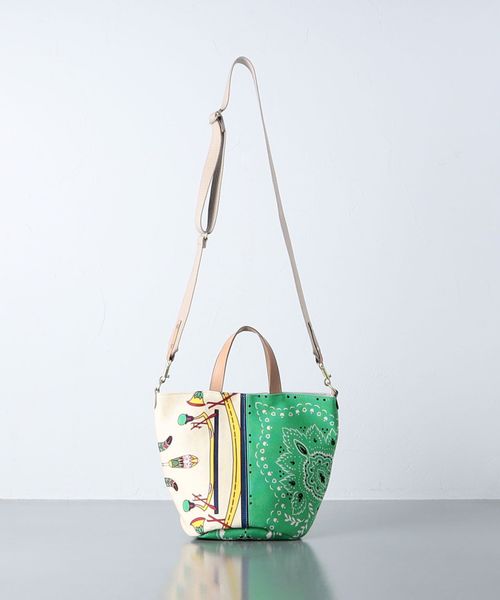 別注 Manipuri マニプリ バケット コンビ トートバッグ S 別注 Manipuri マニプリ バケット コンビ トートバッグ S