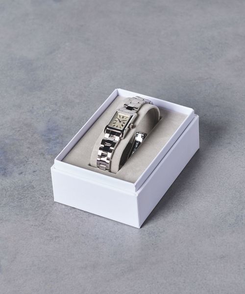 ユナイテッドアローズ UAB スクエア メタル 腕時計 UNITED ARROWS 腕時計 スクエア メタル レディース : ZOZOTOWN