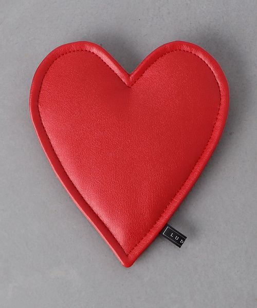 ラドローLUDLOW ハートポーチ サテン ラドローLUDLOW ハートポーチ サテン