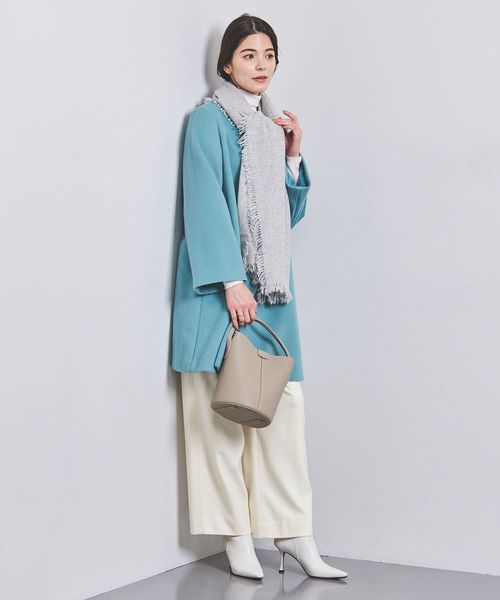 elegancese＞カシミヤ フリンジ ストール