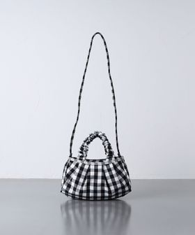 Black and white online gingham purse