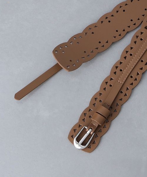 新品！UNITED ARROWS カットワーク ベルト カットワーク ベルト