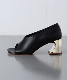セリーヌ 優しい パンプス 黒 37ハーフ
