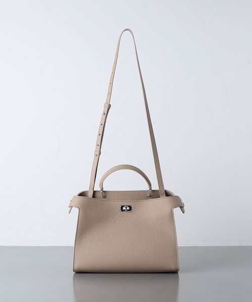 代官山)michino PARIS ミチノ HELLO ハローバッグ Squarit レザー 2WAY 