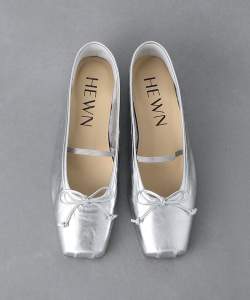 HEWN＞SQ MTL バレエシューズ