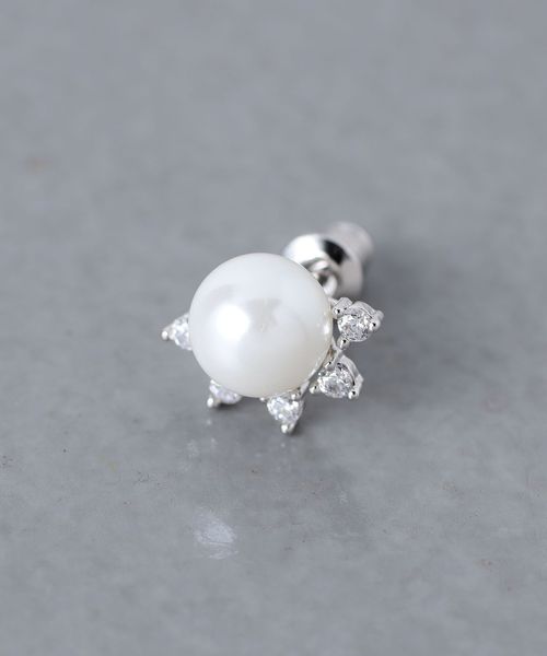 イミテーションパール JAGGED ピアス