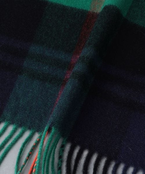 Johnstons of Elgin＞カシミヤ チェック ストール